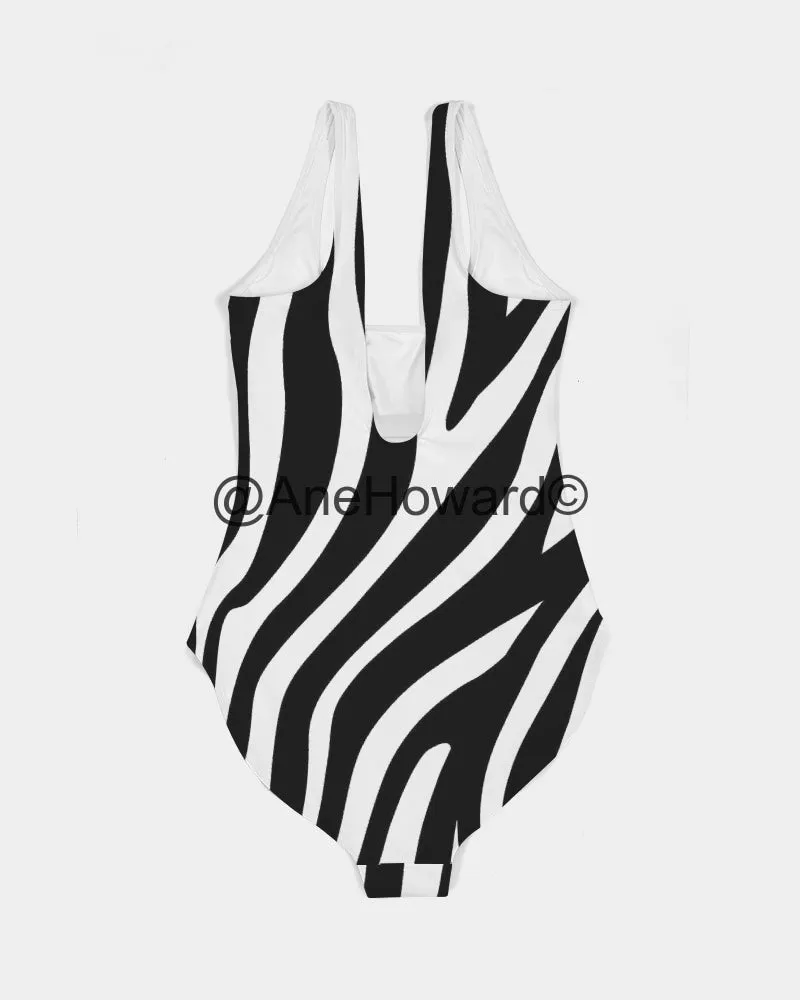 Zebra  Women's One-Piece Swimsuit